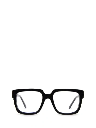 Shop Kuboraum Eyeglasses In Black Matt Handcraft Finishing