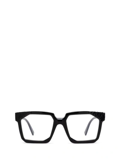 Shop Kuboraum Eyeglasses In Black Shine & Handcraft Finishing