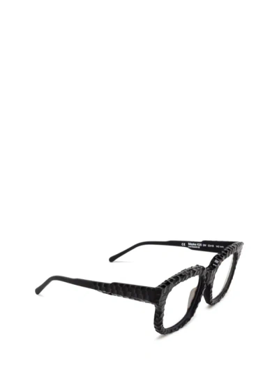 Shop Kuboraum Eyeglasses In Black Matt & Handcraft Finishing