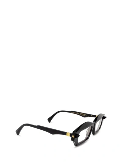 Shop Kuboraum Eyeglasses In Black Shine & Black Shine