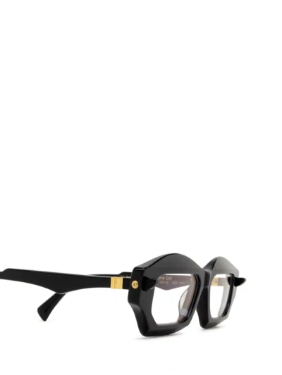 Shop Kuboraum Eyeglasses In Black Shine & Black Shine