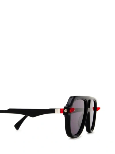 Shop Kuboraum Sunglasses In Black Matt & Black Shine