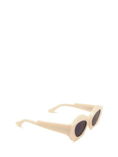 Shop Kuboraum Sunglasses In Chalk White