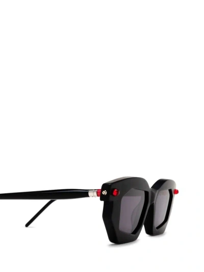 Shop Kuboraum Sunglasses In Black Matt & Black Shine