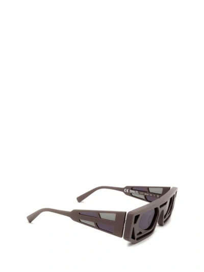 Shop Kuboraum Sunglasses In Dark Taupe