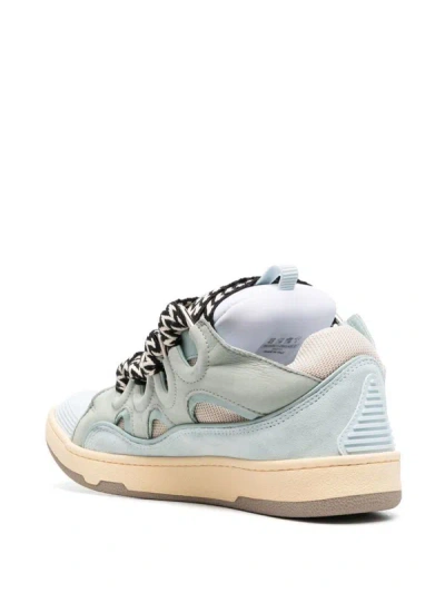 Shop Lanvin Sneakers In Pale Blue