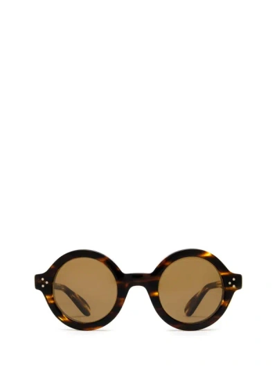 Shop Lesca Sunglasses In Light Jasper Tortoise