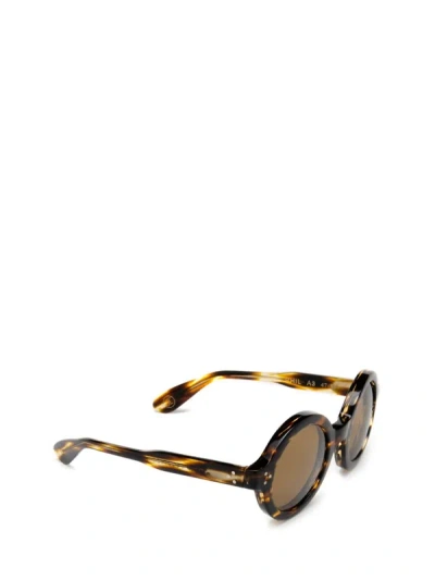 Shop Lesca Sunglasses In Light Jasper Tortoise