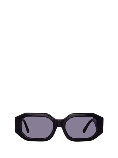 Shop Linda Farrow Sunglasses In Black / Silver