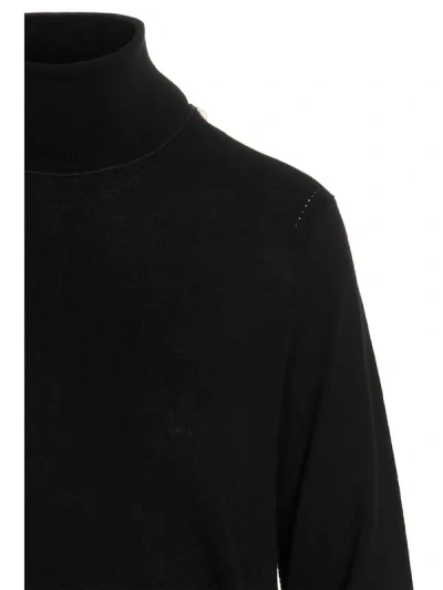 Shop Maison Margiela High Neck Sweater In Black