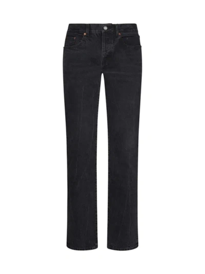 Shop Saint Laurent Jeans In Used Paris Black
