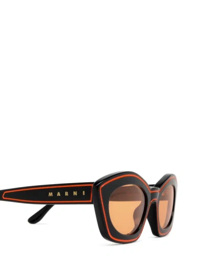 Shop Marni Sunglasses In Tangerine Orange
