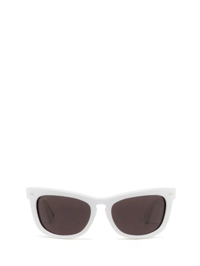 Shop Marni Sunglasses In Solid White