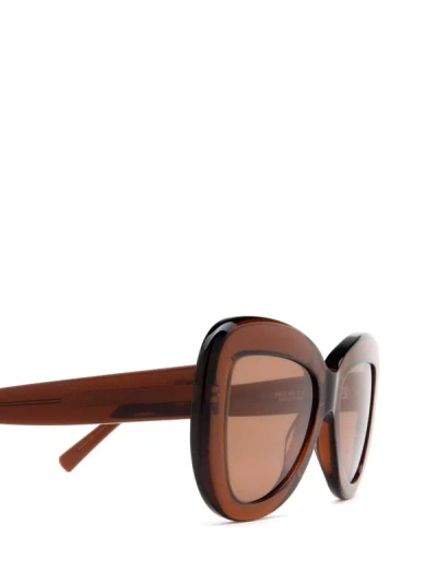 Shop Marni Sunglasses In Crystal Bordeaux