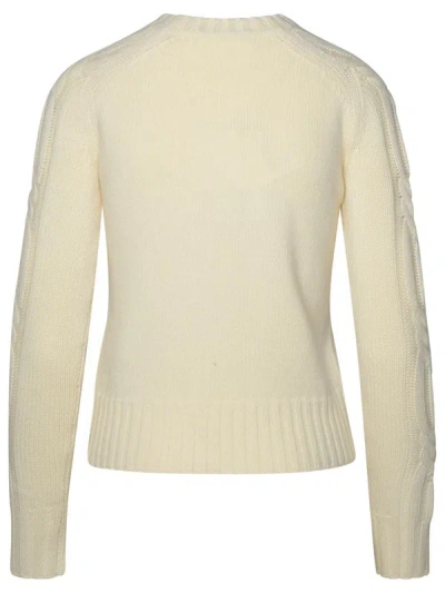 Shop Max Mara Ivory Cashmere Sweater In Avorio