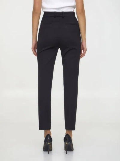 Shop Dolce & Gabbana Milano Rib Pants In Black