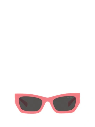 Shop Miu Miu Eyewear Sunglasses In Dark Pink