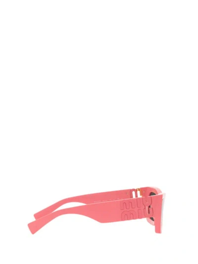Shop Miu Miu Eyewear Sunglasses In Dark Pink
