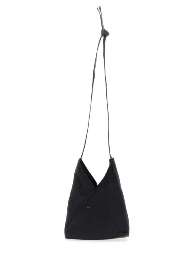 Shop Mm6 Maison Margiela Japanese Shoulder Bag In Black