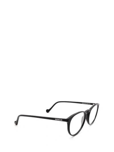 Shop Moncler Eyeglasses In Shiny Black