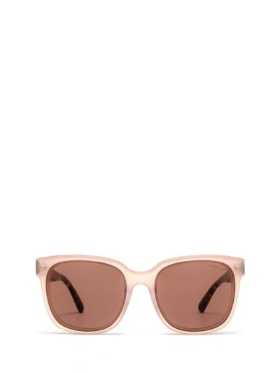Shop Moncler Sunglasses In Shiny Pink