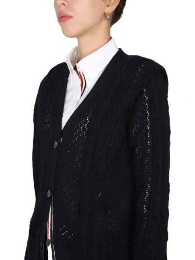 Thom Browne Shirt With Back Loop Detail And Chest Pocket In White