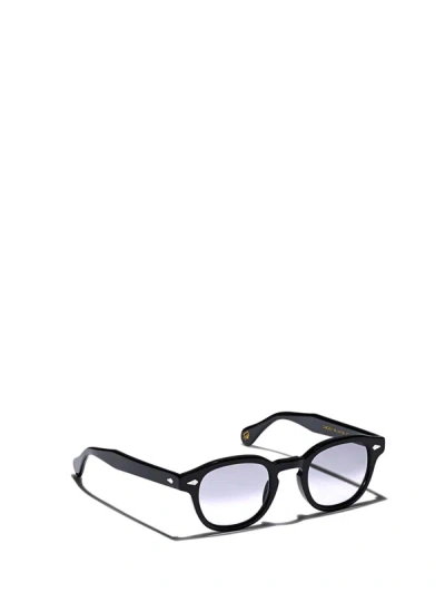 Shop Moscot Sunglasses In Black (american Grey Fade)