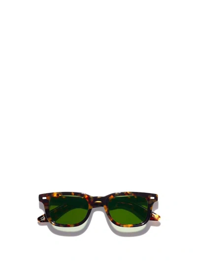 Shop Moscot Sunglasses In Tortoise (green)