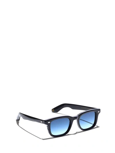 Shop Moscot Sunglasses In Black (denim Blue)