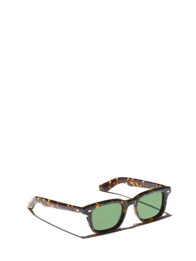Shop Moscot Sunglasses In Tortoise (green)
