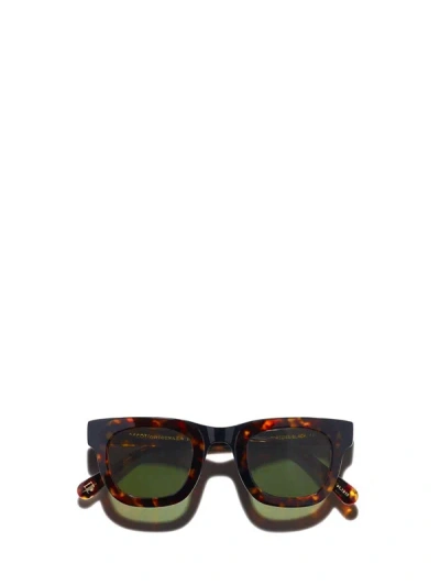 Shop Moscot Sunglasses In Tortoise/black (g-15)