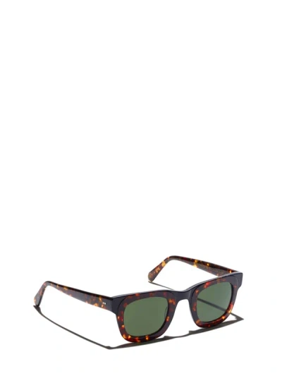 Shop Moscot Sunglasses In Tortoise/black (g-15)