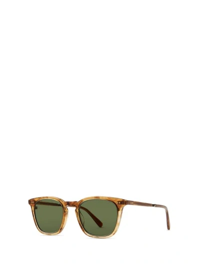 Shop Mr Leight Mr. Leight Sunglasses In Marbled Rye-antique Gold