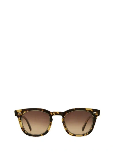 Shop Mr Leight Mr. Leight Sunglasses In Bohemian Tortoise - 12k White Gold