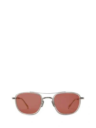 Shop Mr Leight Mr. Leight Sunglasses In Artist Crystal-platinum/pure Rosewood