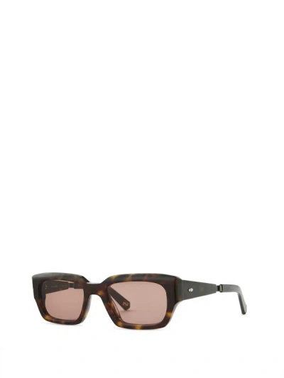 Shop Mr Leight Mr. Leight Sunglasses In Hickory Tortoise-antique Gold