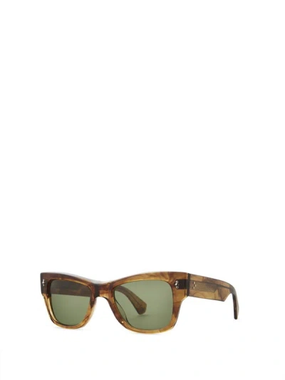 Shop Mr Leight Mr. Leight Sunglasses In Marbled Rye-white Gold