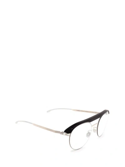 Shop Mykita Eyeglasses In Mh49 Pitch Black/matte Silver
