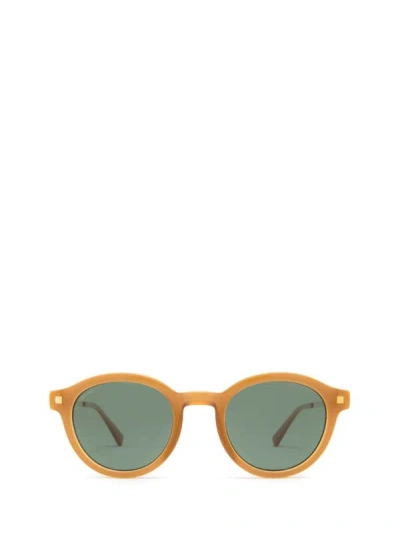 Shop Mykita Sunglasses In C99 Brown/dark Brown/glossy Go