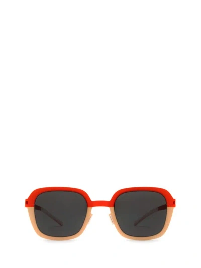 Shop Mykita Sunglasses In Poppy Red/safrane