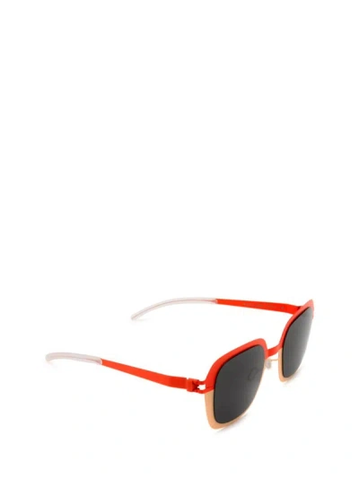 Shop Mykita Sunglasses In Poppy Red/safrane