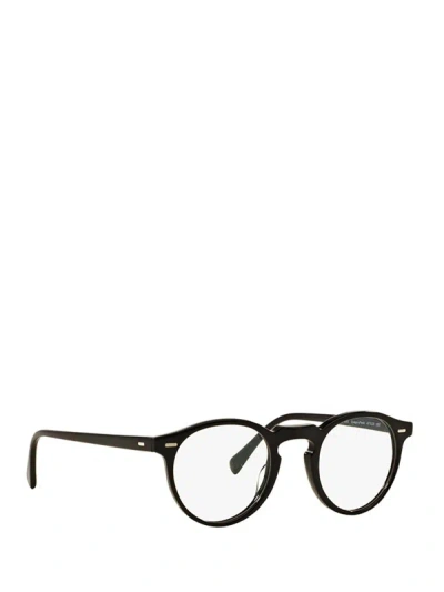 Shop Oliver Peoples Eyeglasses In Black (bk)