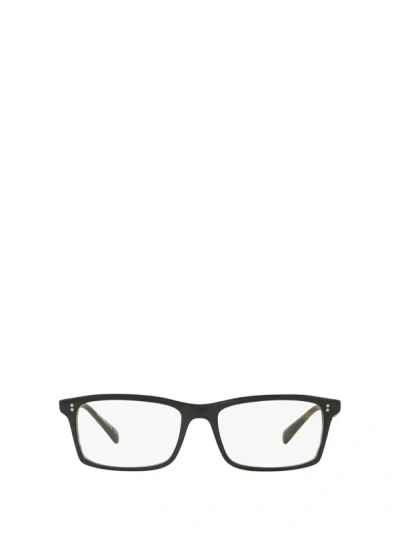 Shop Oliver Peoples Eyeglasses In Semi Matte Black / Olive Tortoise