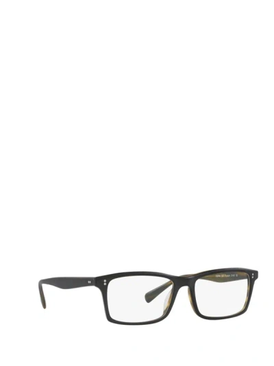 Shop Oliver Peoples Eyeglasses In Semi Matte Black / Olive Tortoise