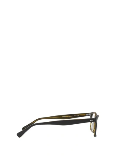 Shop Oliver Peoples Eyeglasses In Semi Matte Black / Olive Tortoise