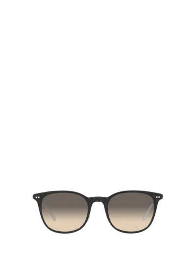 Shop Oliver Peoples Sunglasses In Black / Brushed Silver
