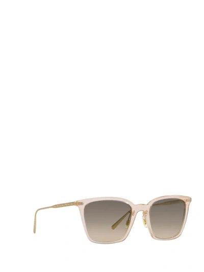 Shop Oliver Peoples Sunglasses In Cipria / Brushed Gold