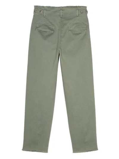 Shop Peserico Trousers In Green