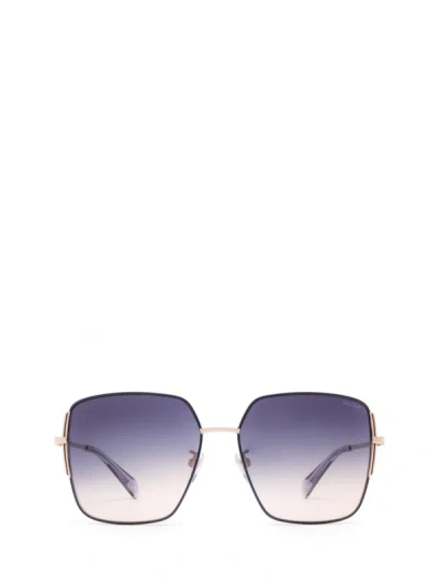 Shop Police Sunglasses In Red Gold With Coloured Parts