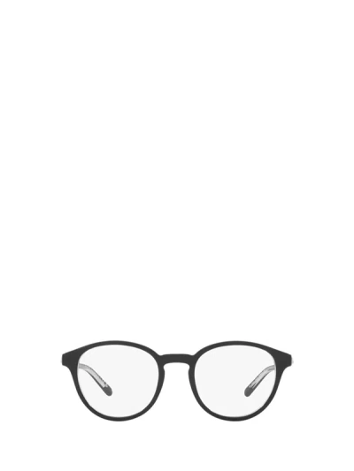Shop Polo Ralph Lauren Eyeglasses In Shiny Black On Crystal